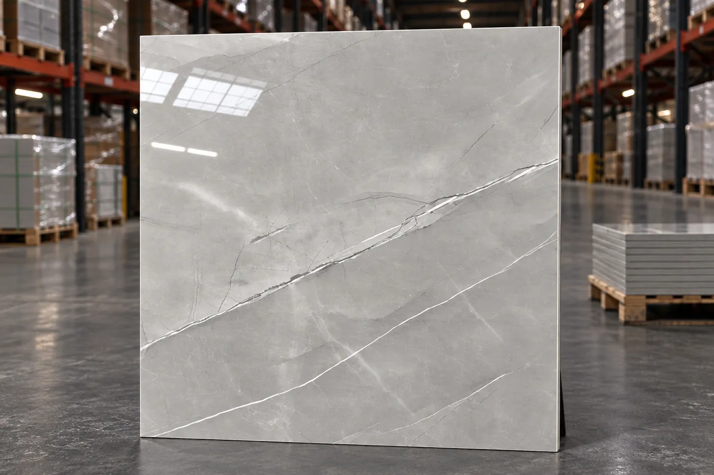 Brisa Cloud 32x32 polished porcelain tile